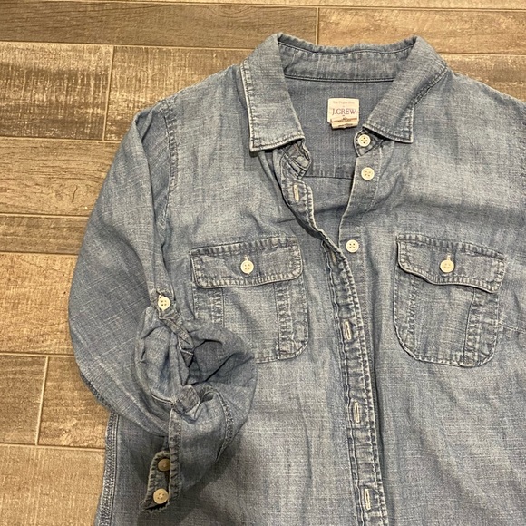 J.Crew Chambray button Down - Picture 2 of 3